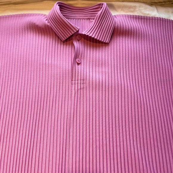 HOMME PLISSE ISSEY MIYAKE PINK PLEATED SHIRT - Picture 7 of 7